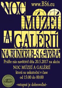 Plagát Noc múzeí a galérií 2017